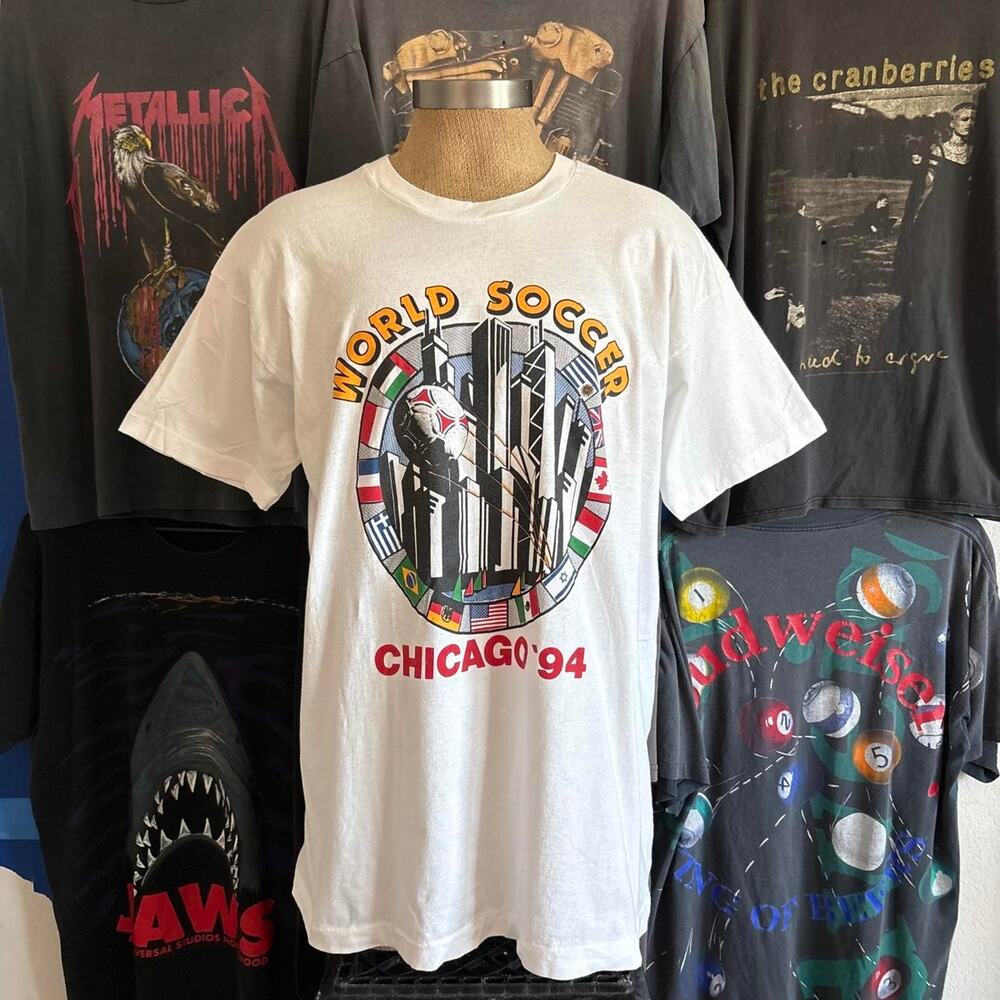 Vintage 1990s World Cup Soccer Chicago T-shirt